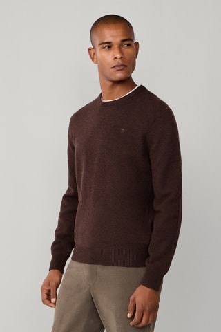 Pull en laine d’agneau - Marron