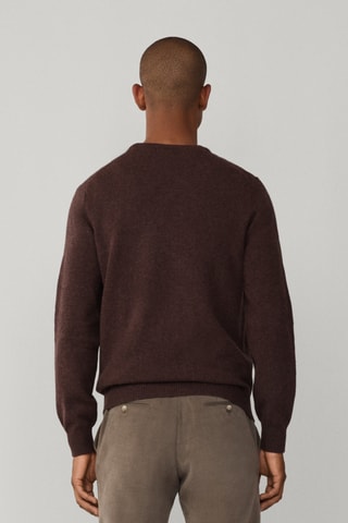 Pull en laine d’agneau - Marron