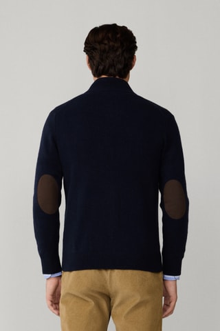 Gilet en laine d’agneau - Bleu foncé