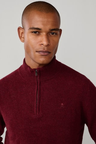 Pull en laine d’agneau - Bordeaux