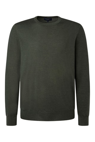 Pull en mérinos et soie - Kaki