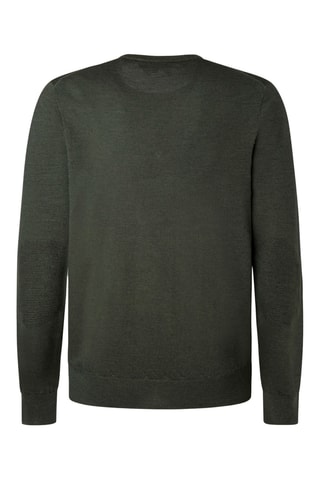 Pull en mérinos et soie - Kaki