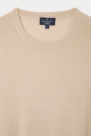 Pull en mérinos et soie - Ivoire