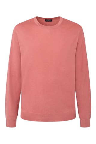 Pull en mérinos et soie - Saumon