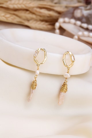 Boucles d’oreilles - Plaqué or jaune et perles de culture