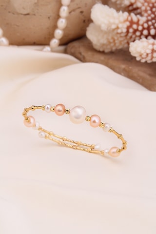 Pulseira - Branco e rosa