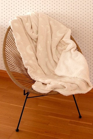 Coperta fluo Stars - 110 x 140 cm - Beige
