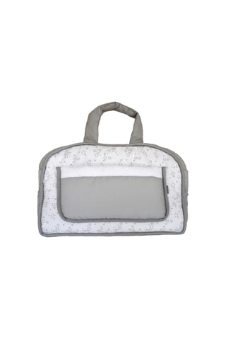 Borsa e coperta cambio Love Lulu - Bianco e grigio