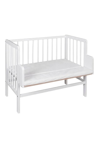 Culla fianco letto in faggio, piumino e paracolpi Oso Globo - Fino a 9 mesi - 15 kg - Multicolore
