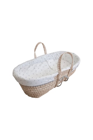 Cesta portabebé e supporto Palme - 28 x 74 x 23 cm  - Dalla nascita - Fino a 12 kg - Bianco e grigio