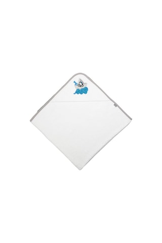 Asciugamano Oso Barco - Bianco - 100 x 100 cm