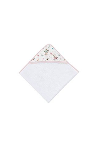Mantellina da bagno Birds Explorer -  Bianco - 75 x 75 cm