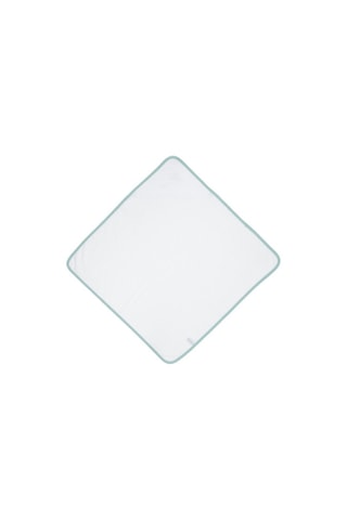 Mantellina da bagno Nordic Bear - 100 x 100 cm - Bianco e verde