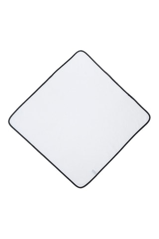 Mantellina da bagno - Bianco e nero - 100 x 100 cm