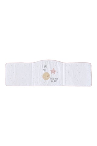 Set lettino neonato Love You to the Moon - Bianco e rosa