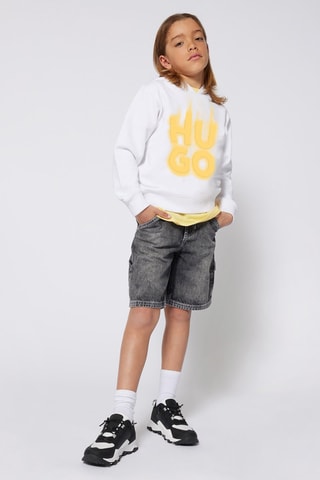 Sweater met Capuchon - Wit - Hugo