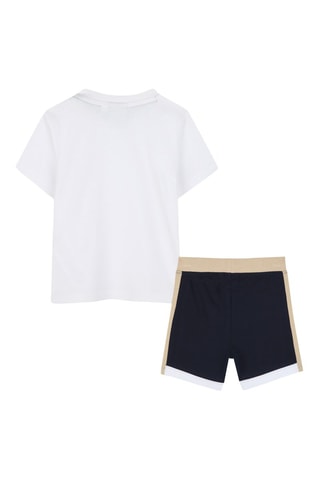 T-shirt en Short - Wit - Boss