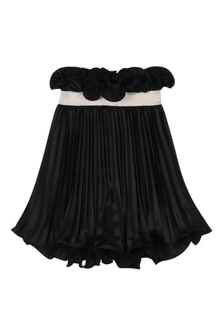 Plissérok Hoge Taille met Ruches - Zwart - Karl Lagerfeld