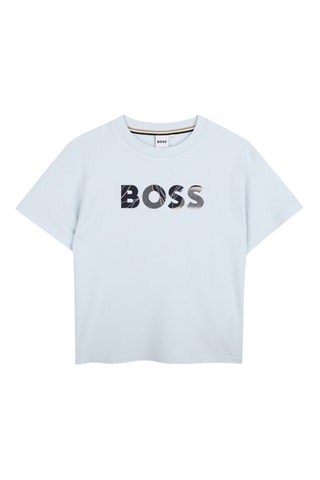 T-shirt - Lichtblauw - Boss