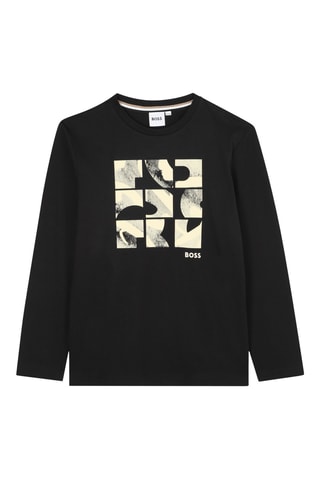 T-shirt - Zwart - Boss