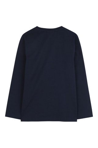 T-shirt - Marineblauw - Boss