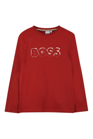 T-shirt - Bordeauxrood - Boss