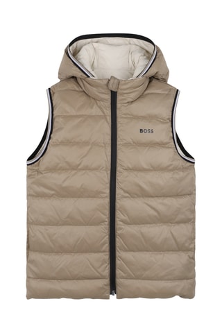 Dubbelzijdige Bodywarmer met Capuchon - Beige - Boss
