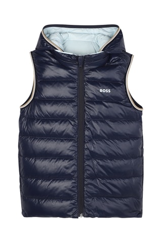 Dubbelzijdige Bodywarmer met Capuchon - Blauw - Boss