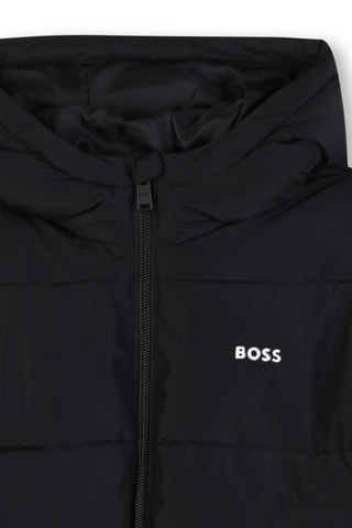 Gewatteerde Jas met Capuchon - Zwart - Boss