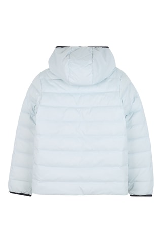 Dubbelzijdige gewatteerde jas met capuchon - Blauw - Boss
