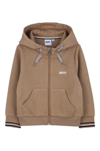 Sweater met capuchon - Bruin - Boss