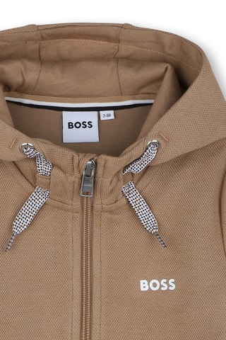Sweater met capuchon - Bruin - Boss