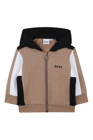 Sweater met capuchon - Bruin - Boss