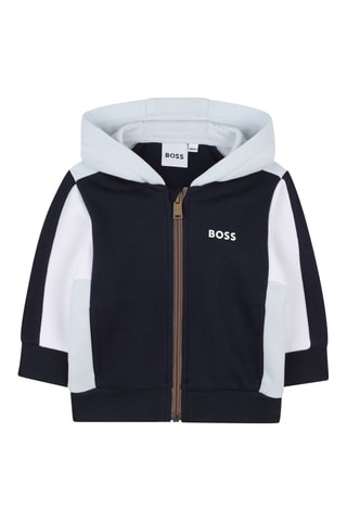 Sweater met capuchon - Hemelsblauw - Boss