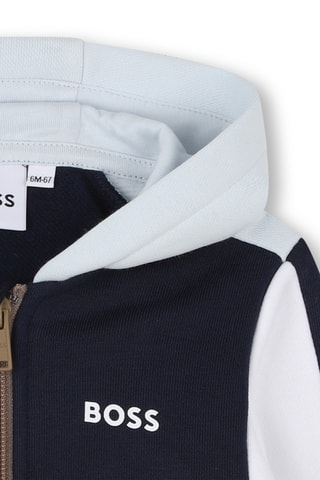 Sweater met capuchon - Hemelsblauw - Boss