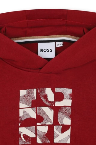 Sweater met capuchon - Bordeauxrood - Boss