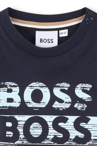 T-shirt - Marineblauw - Boss