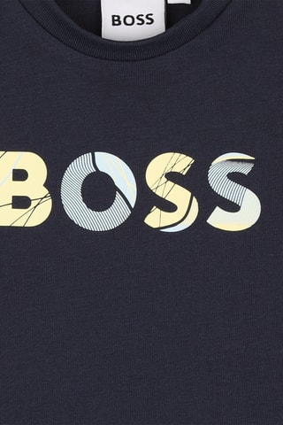 T-shirt - Marineblauw - Boss