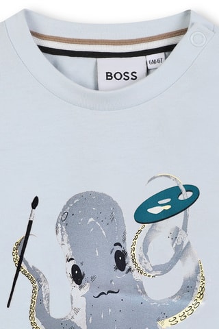 T-shirt - Hemelsblauw - Boss