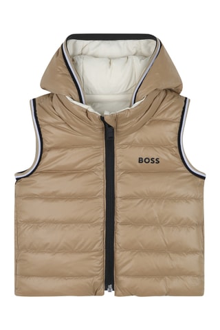 Dubbelzijdige Bodywarmer met Capuchon - Bruin - Boss