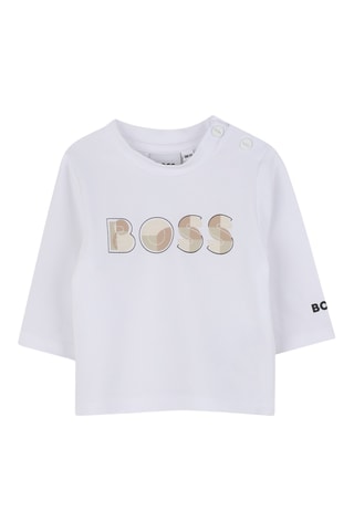 Biologisch Katoenen T-shirt - Wit - Boss