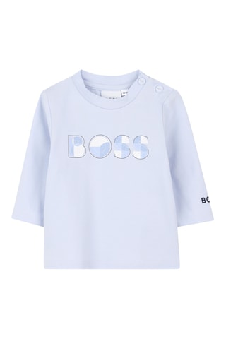 Biologisch Katoenen T-shirt - Hemelsblauw - Boss
