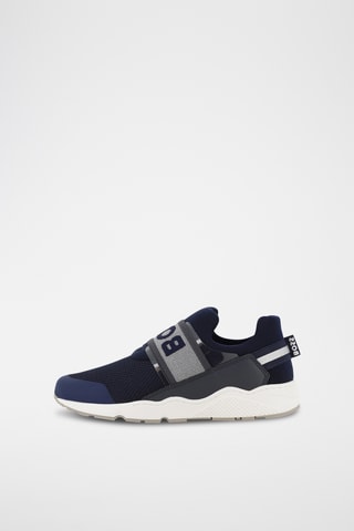 Leren Slip-ons - Marineblauw - Boss