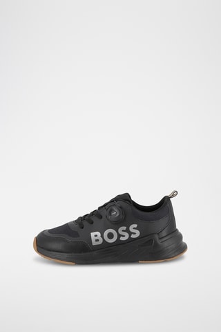 Leren Sneakers - Zwart - Boss
