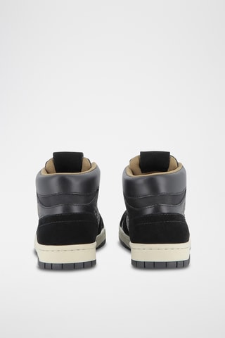 Hoge Leren Sneakers - Zwart - Boss