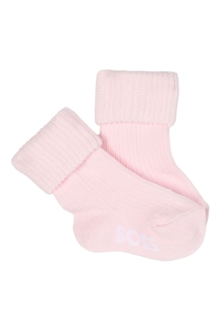 3 paar sokken - Roze, Ecru en Zilverkleurig - Boss