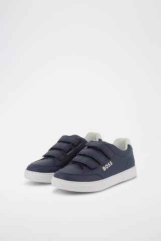 Leren Sneakers - Marineblauw - Boss