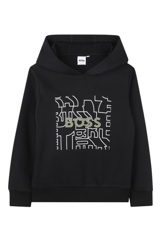 Sweater met capuchon - Zwart - Boss