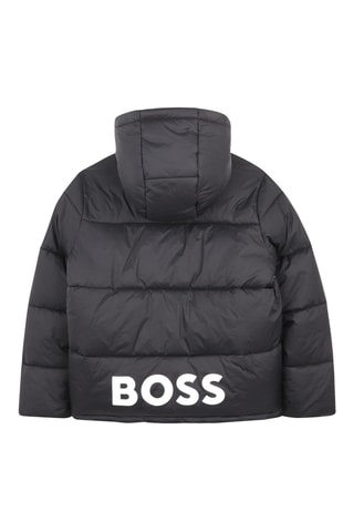 Gewatteerde Jas met Capuchon - Zwart - Boss