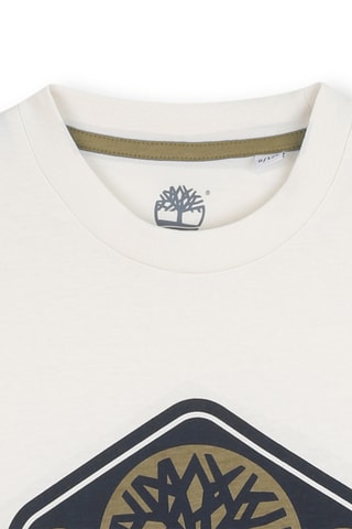 Biologisch Katoenen T-shirt Relaxed - Ivoorkleurig - Timberland